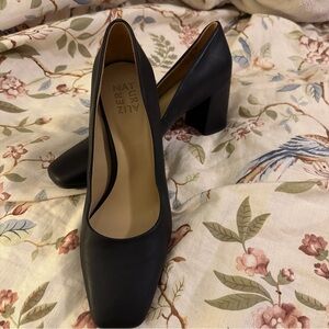 Naturalizer Classic Black Block Heels